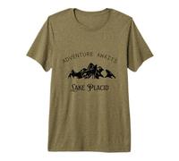 Adventure Awaits Vacation Travel Lake Placid Premium T-Shirt