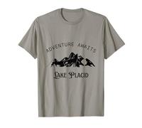 Adventure Awaits Vacation Travel Lake Placid T-Shirt