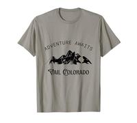 Adventure Awaits Vacation Travel Vail Colorado T-Shirt