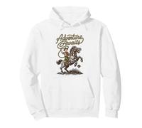 Adventure Awaits! Vintage Scouting America Western Cowboy Pullover Hoodie