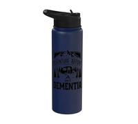 Adventure Before Dementia Awareness Month Camping Stainless Steel Insulated Water Bottle