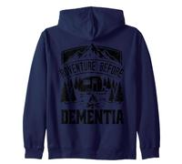 Adventure Before Dementia Awareness Month Camping Zip Hoodie