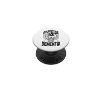 Adventure Before Dementia Awareness Retro Camping Camper PopSockets Adhesive PopGrip