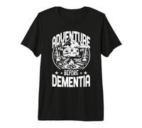 Adventure Before Dementia Awareness Retro Camping Premium T-Shirt