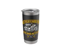 Adventure Before Dementia - Funny Motorcycle Biker Gift Stainless Steel Insulated Tumbler