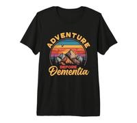 Adventure Before Dementia Retro Mountain Design Premium T-Shirt