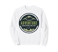 Adventure Begin Outside Your Tent Outdoor Journey Sweatshirt