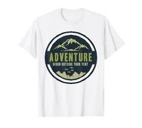 Adventure Begin Outside Your Tent Outdoor Journey T-Shirt