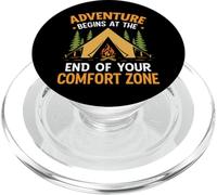 Adventure Begins At The End Of Your Comfort Zone PopSockets PopGrip for MagSafe
