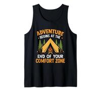 Adventure Begins at The End of Your Comfort Zone Tank Top