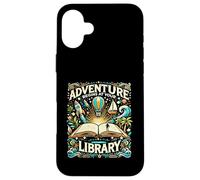 Adventure Begins At Your Library Librarian Book Lover Reader Case for iPhone 16 Plus