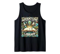 Adventure Begins at Your Library Librarian Book Lover Reader Tank Top