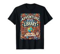 Adventure Begins At Your Library Reading Present T-Shirt