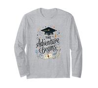 Adventure Begins, Congratulations Graduated, Graduate Long Sleeve T-Shirt