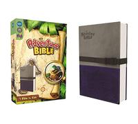 Adventure Bible, NIV: New International Version, Gray / Blue, Italian Duo-Tone, Clip Closure