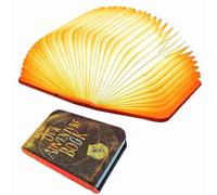 Adventure Book Night Light, 3D Lamp&3 Colors Folding Book Lamp White Light/Yellow Light/Warm Yellow Light Colors LED Book Light for Home Decor Birthday Gift, Inspired by 'Up' Saga