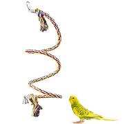 Adventure Bound SPIRAL ROPE PERCH SMALL BIRD BUDGIE COCKATIEL PERCH SWING 116 CM BIRD CAGE TOY