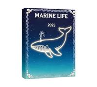 Adventure Calendars 2025,Cute Marine Animal Designs,Fun Acrylic Graphic Design For Party Mirrors Walls Trees Friends Family Enthusiasts Holiday Season Home