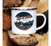 Adventure Camping Enamel Mug