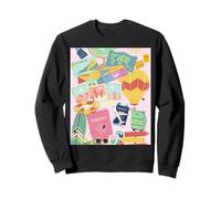 Adventure Collage: Passport, Maps, Airplane, Travel Vibes Sweatshirt