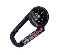 Adventure Compass - Portable Carabiner Clip, Mini Outdoor Hiking Tool, Keychain Ball Navigation Gadget, Lightweight Aluminum Alloy Design | Compass Keychain for Kids Backpack Trips