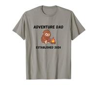 Adventure Dad Established 2024 Parents First Baby T-Shirt