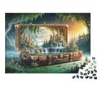 Adventure Fantasy paper jigsaw 1000 pieces for adults Thick eco paper Brain training Fantasy forest puzzle Wall art Gift for all occasions 70x50cm/1000pcs