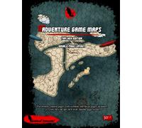 Adventure Game Maps - Tiny Hex Edition - Double Page Layout (Gothical Torments): Fantasy adventure map making grid paper with symbols, info and points of interest, perfect for tabletop campaigns!