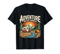 Adventure Has No Address Camper Road Trip T-Shirt