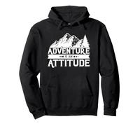 Adventure Is An Attitude Camping Nature Forest Hiking Pullover Hoodie