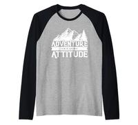 Adventure is an Attitude Camping Nature Forest Hiking Raglan Baseball Tee