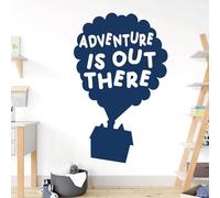 Adventure is Out There - Balloons Flying House - UP Movie Inspired Decal Wall Sticker [XLarge] [Ultramarine]