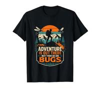 Adventure is Out There But So are Bugs Value Graphic T-Shirt, Men, Black, S