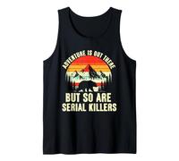 Adventure is Out There Funny Camping Retro Design Tank Top