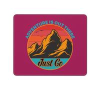 Adventure Is Out There Just Go Mouse Mat Non-Slip Rubber Base Mouse Pad Portable Mousepad For Office Travel Pc 25X30Cm
