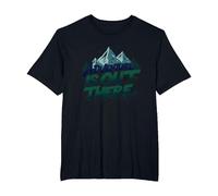 Adventure is Out There Mountain Camping T-Shirt, Men's Big and Tall, Black, 6X Tall