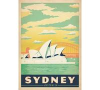 Adventure Island MCR Vintage Old Travel Retro Sydney Australia Popular Holyday World Cities Posters Wall Art Prints A4