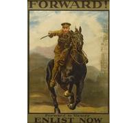 Adventure Island MCR Vintage World War WW2 British Army Cavalry Propaganda Poster Wall Art Decor Print Photo A4