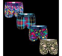 Adventure Ladies Boxer Shorts - 4 Pk OddBalls Multi S