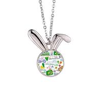 Adventure Life Brazil Journey Brazil Rabbit Necklace Pendant Bunny Animal Jewelry Gift