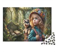Adventure Little Girl 1000 Piece Puzzle for Relaxation Greenhouse Garden for First-Time Jigsaw Users Memory Improvement Housewarming Gift 38x26cm/1000pcs