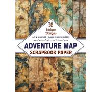 Adventure Map Scrapbook Paper