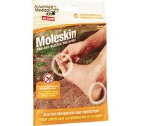 Adventure Medical Kits Mole Skin Foot Care Pre Cut Blister Dressings and Prevention Contains 22 dressings Pre Cut Shaped Easy Application Swabs for Skin Prep, Orange