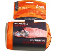 Adventure Medical Kits Sol Escape Bivvy Durable Orange Breathable Reflects 70% Body Heat Puncture Resistant Lightweight 241 g Wgt 2130 mm x 810 mm Combines Durability Warmth and Breatheability
