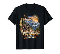 Adventure Motorcycle Mountain Road Eagle Value Graphic T-Shirt