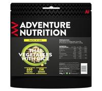 Adventure Nutrition Pack N Go Freeze-Dried Lightweight Food, 600 Kcal, for Adventurers, Hikers, Campers, Emergency Services, Mountaineers (1, Vegetarian Thai Vegetables with rice)