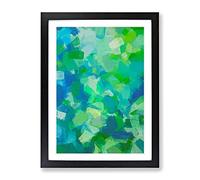 Adventure Of The West Abstract Framed Wall Art Print A2 Black