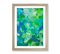 Adventure Of The West Abstract Framed Wall Art Print A2 Oak