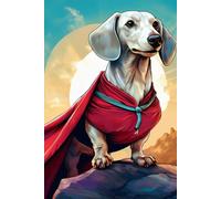 Adventure of the Wiener Warrior Journal / Dachshund Notebook / Diary - 120+ Pages of Lined Paper for Writing: The Perfect Gift for Dachshund Lovers, Dog Lovers, and Wiener Dog fans