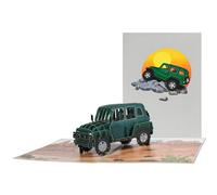 Adventure Off-Road Vehicle 3D Pop Up Greeting Card